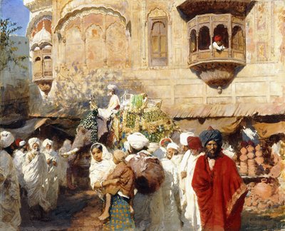 Une rue à Jodhpur, Inde - Edwin Lord Weeks