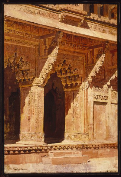 Arches en Grès Rouge Curieusement Ouvrées, Fort Agra, Inde, c.1885-95 - Edwin Lord Weeks