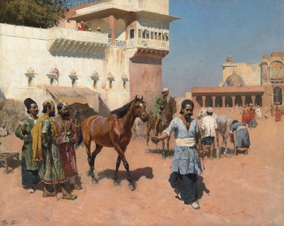 Marchand de chevaux persan, Bombay, années 1880 - Edwin Lord Weeks