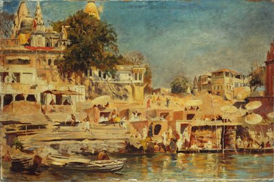 Vue des ghats à Bénarès - Edwin Lord Weeks