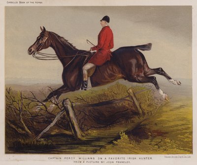 Capitaine Percy Williams sur un chasseur irlandais favori - Edwin Noble