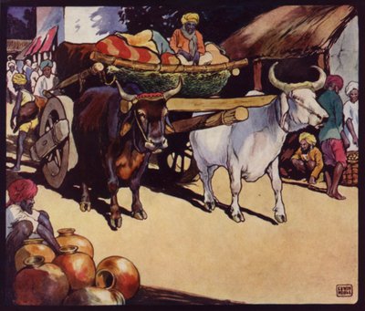 Chariot à bœufs indien - Edwin Noble