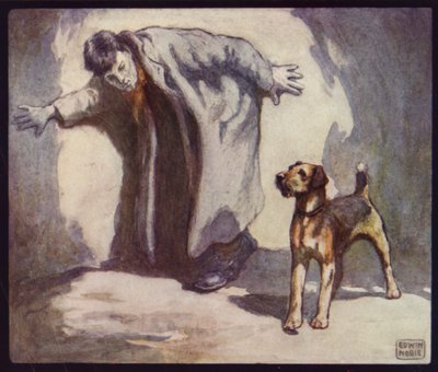 Chien policier au travail - Edwin Noble