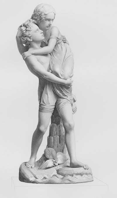 Paul et Virginie, gravé par E Roffe d