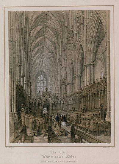 Le chœur, abbaye de Westminster, Londres - Edwin Thomas Dolby