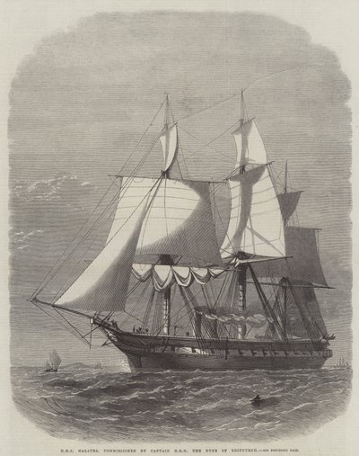 HMS Galatea, commandé par le Capitaine SAR le Duc d