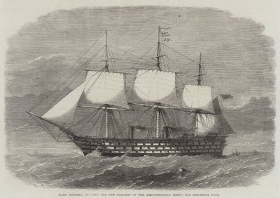 HMS Victoria, 102 canons, le nouveau navire amiral de la flotte méditerranéenne - Edwin Weedon