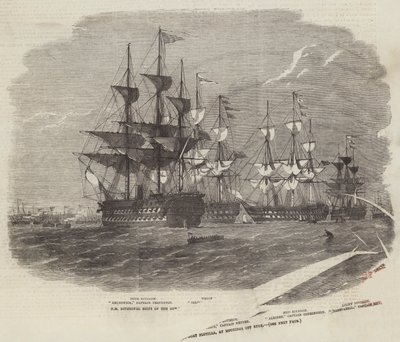 Navires divisionnaires de la flottille de canonnières de Sa Majesté, au mouillage au large de Ryde - Edwin Weedon