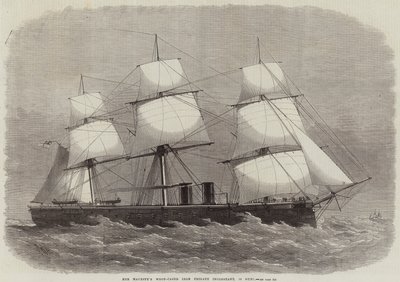 La frégate en bois et fer de Sa Majesté Inconstant, 16 canons - Edwin Weedon