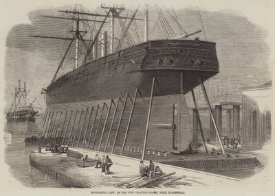 Ascenseur Hydraulique aux Nouveaux Bassins de Radoub, près de Blackwall - Edwin Weedon