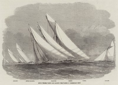 Match du Royal Thames Yacht Club, les yachts à Northfleet Hope - Edwin Weedon