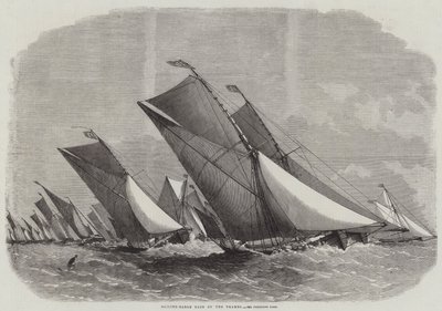 Course de barges à voile sur la Tamise - Edwin Weedon