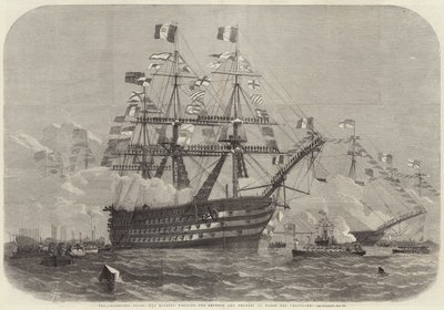 Les Fêtes de Cherbourg, Sa Majesté visitant l