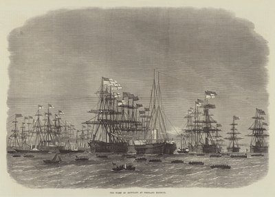 La flotte de cuirassés au port de Portland - Edwin Weedon
