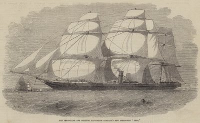 Le nouveau vapeur de la Peninsular and Oriental Navigation Company, Pera - Edwin Weedon