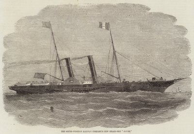 Le nouveau bateau à vapeur de la South-Western Railway Company, Havre - Edwin Weedon
