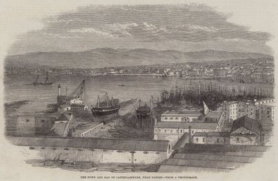 La ville et la baie de Castellammare, près de Naples - Edwin Weedon