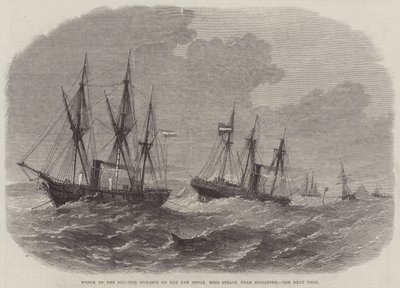 Naufrage du Steamer Hydaspe sur le Pan Shoal Rhio Strait, près de Singapour - Edwin Weedon