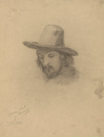 Edward Winslow, esquisse pour la signature du pacte dans la cabine du Mayflower - Edwin White