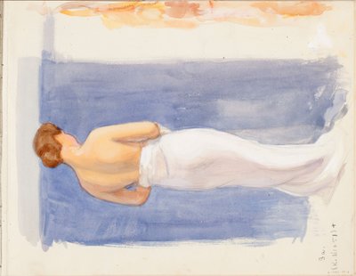 « La toilette », page tirée du carnet de croquis de Järnefelt - Eero Järnefelt