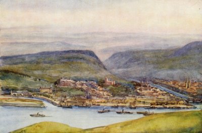 Le Rhin : Bingen, depuis le Germania Denkmal - Effie Jardine