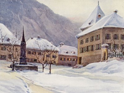 Le Rhin : Chur, Coire, la place de la cathédrale - Effie Jardine