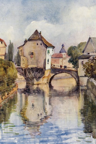 Le Rhin : Vieux pont à Kreuznach - Effie Jardine