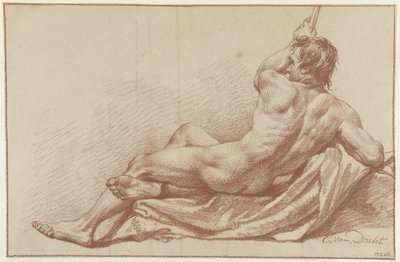 Nu académique couché - Egbert van Drielst