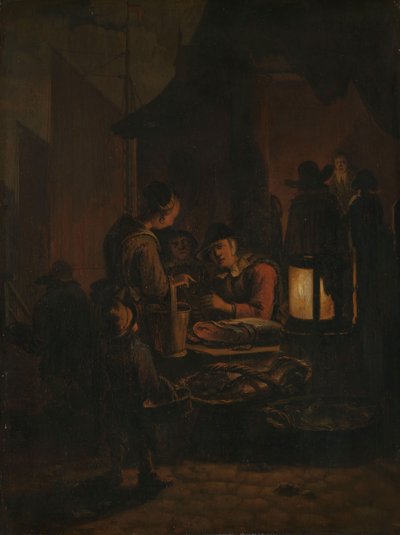 Marché aux poissons de nuit - Egbert van der Poel
