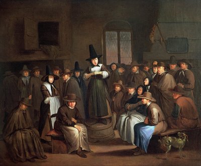Réunion de Quakers - Egbert van the Elder Heemskerk