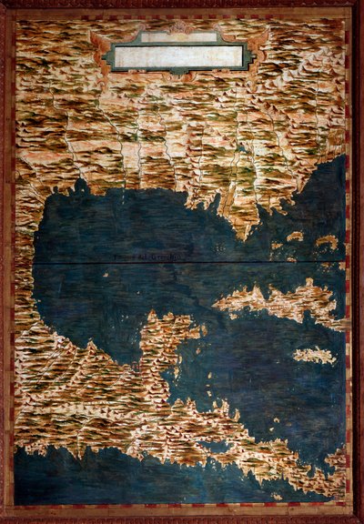 Mexique, Cuba, Floride et Jamaïque. Carte réalisée par Egnazio Danti, mathématicien, cosmographe et architecte italien. Vers 1567. Florence, Palazzo Vecchio, Sala del Mappamondo - Egnazio Danti