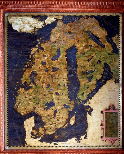 Scandinavie : Norvège, Suède, Finlande. Carte réalisée par Egnazio Danti vers 1567 - Egnazio Danti