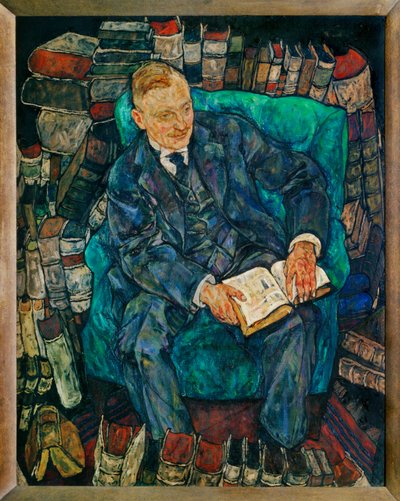 Bildnis Dr. Hugo Koller ... (peinture sur toile) - Egon Schiele