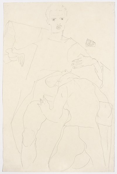 Scène érotique - Egon Schiele