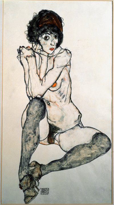 Femme nue assise - Egon Schiele