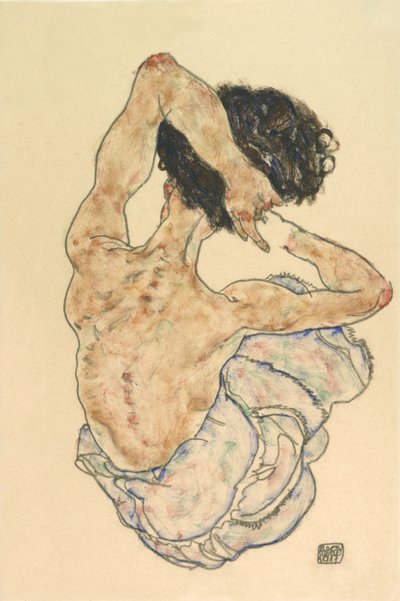 Dos féminin - Egon Schiele