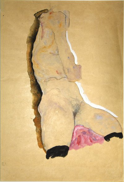 Torso féminin, 1911 - Egon Schiele