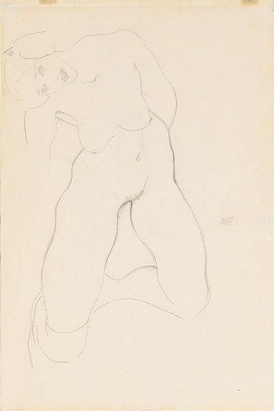 Femme nue agenouillée, 1912 - Egon Schiele