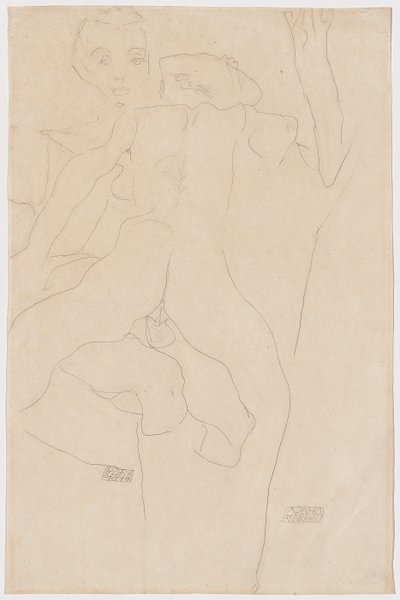 Amants, 1911 - Egon Schiele