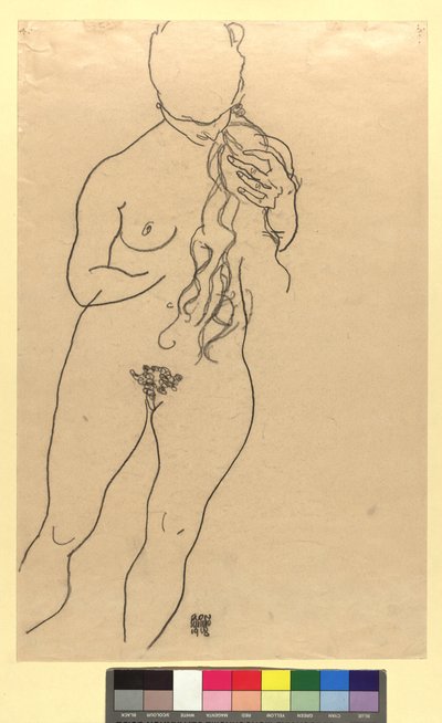 Mädchenakt - Egon Schiele