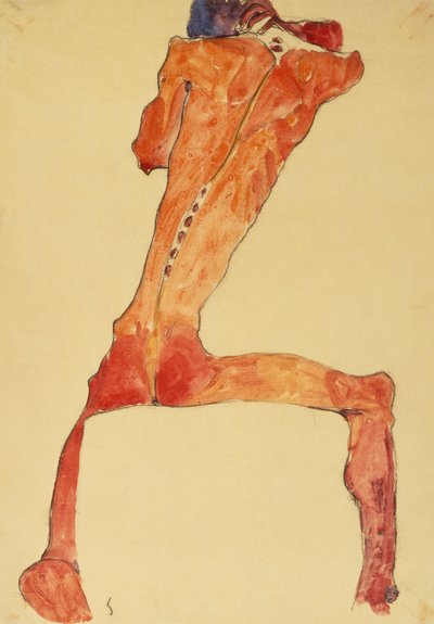 Mannerruckenhaut - Egon Schiele