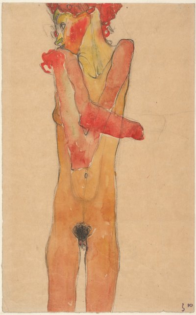 Jeune Fille Nue aux Bras Croisés, 1910 - Egon Schiele