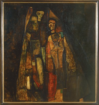 Révélation (huile sur toile) - Egon Schiele