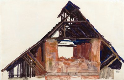 Vieux pignon - Egon Schiele