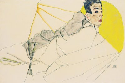 Garçon allongé Erich Lederer, 1913 - Egon Schiele