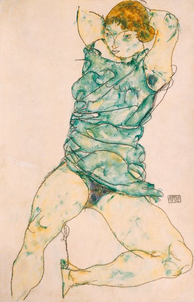 Jeune fille allongée, 1914 - Egon Schiele