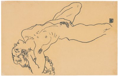 Nu couché, 1918 - Egon Schiele