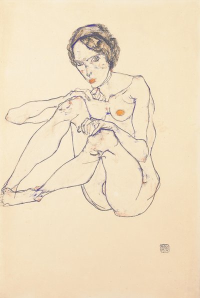 Femme nue assise, 1914 - Egon Schiele