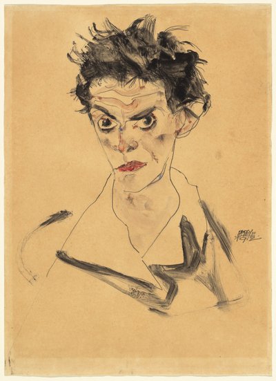 Autoportrait - Egon Schiele