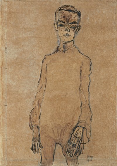 Autoportrait, 1910 - Egon Schiele